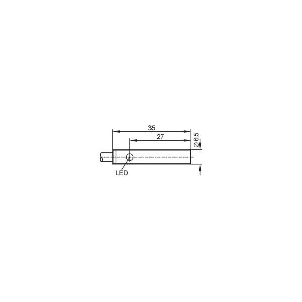 IT5001 IFM - Sensor Indutivo IFM Automação Industrial PNP 1mm 6.5mm IP67