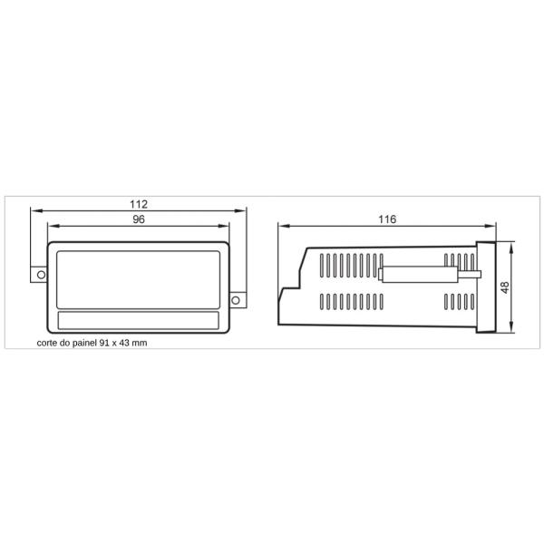 DX2023 IFM - Exibição Multifuncional ifm Monitoramento de Rotação e Velocidade Touch Screen IP65