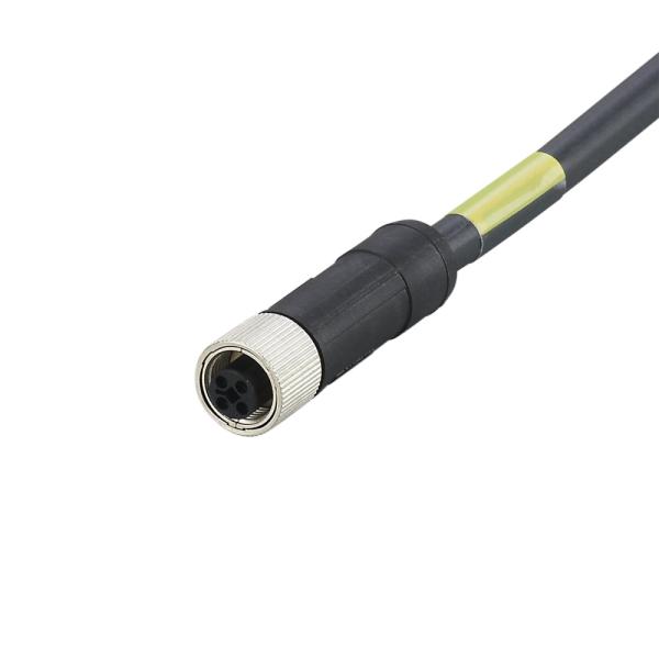 E12495 IFM - Cabo de Conexão Fêmea M12 Automação Industrial 5m PUR Codificação T 12A IP67