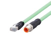 EVC929 IFM - Cabo Ethernet ifm M12 para RJ45 Automação Industrial 20m Blindado CAT5e EVC929
