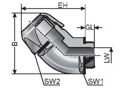 TERM VW45 M16-K M-TOP, CINZA