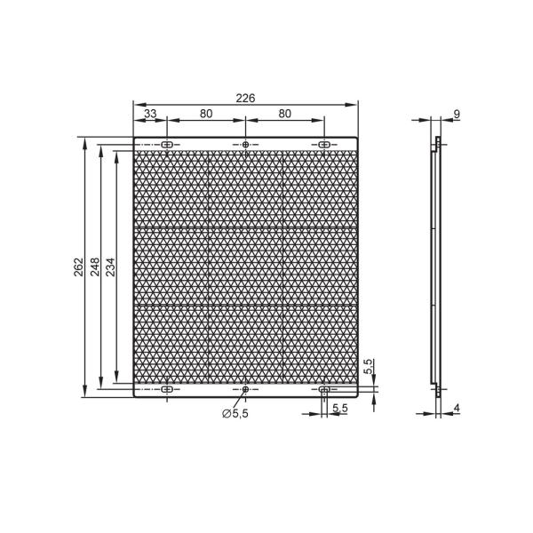E21159 IFM - Refletor para Barreiras Fotoelétricas IFM para sensores de reflexão 262x226x9mm