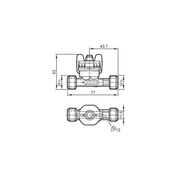 SV4050 IFM - Sensor de Fluxo Vortex IFM Medição de vazão e temperatura 0,9-15 l/min G 1/2