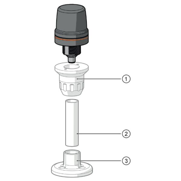 DV2130 IFM - Sinalizador Luminoso 1 Segmento Sinalização de Máquinas IO-Link Buzzer IP65