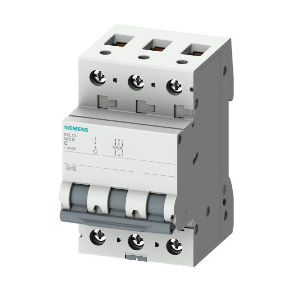 Disjuntor Mini Tripolar 10a 127/220v C 5KA 5SL13107 Siemens