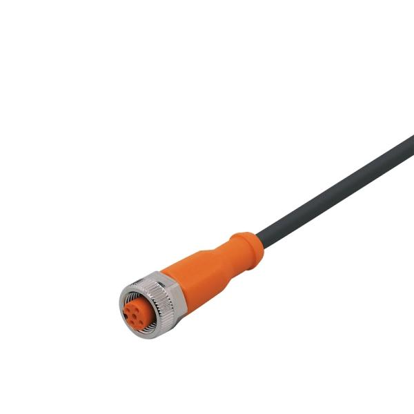 EVC526 IFM - Cabo Conector Fêmea M12 Automação Industrial 2m Blindado PUR