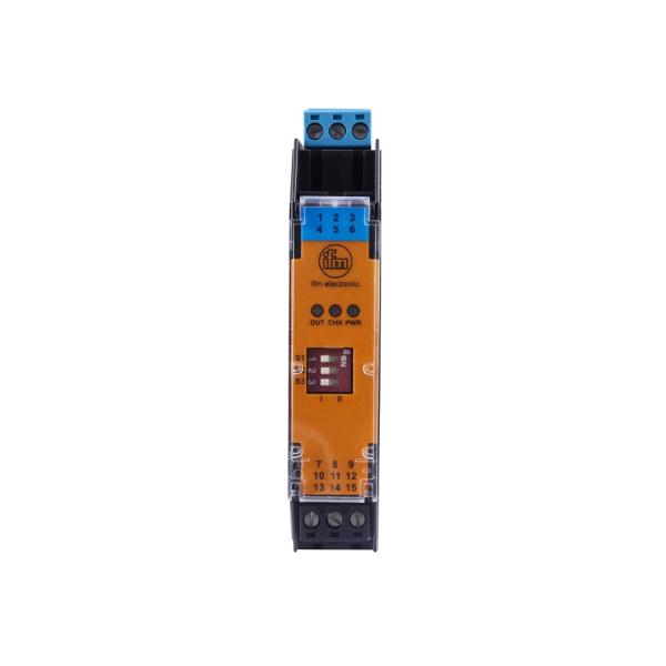 N0537A IFM - Amplificador de Isolamento Namur Monitoramento de sensores 24VDC PNP Trilho DIN
