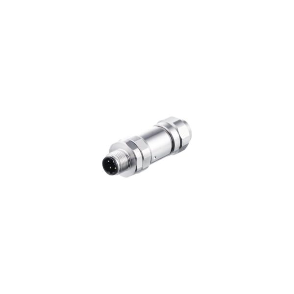 E12855 IFM - Conector M12 Reto Codificação D Automação Industrial Aço Inoxidável IP69