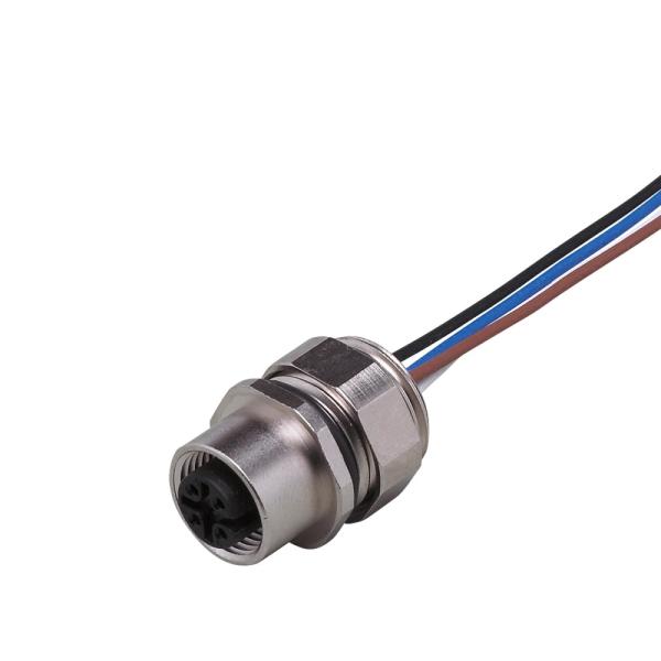 E11067 IFM - Soquete de Instalação M12 Automação Industrial 4 Contatos, 0.5m, IP68