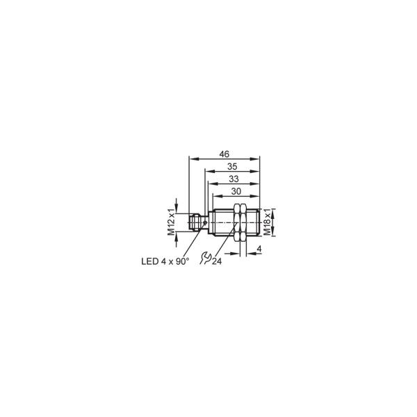 NG501A IFM - Sensor Indutivo NAMUR ifm Áreas Explosivas M18 8mm M12