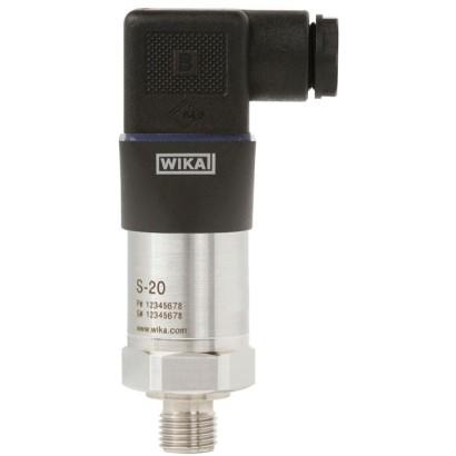TRANSMISSOR DE PRESSÃO WIKA S-20; 0 A 0,6 BAR 4...20 mA, 2-fios G 1/2 B