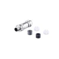 E12855 IFM - Conector M12 Reto Codificação D Automação Industrial Aço Inoxidável IP69 E12855