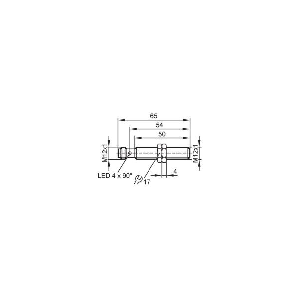 IFW204 IFM - Sensor Indutivo ifm Área de Soldagem M12 PNP 4mm