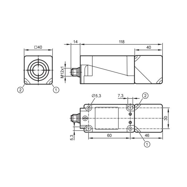 IV5060 IFM - Sensor Indutivo IFM Detecção de objetos 20mm PNP M12 IP69K