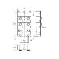 AC2413 IFM - Módulo AS-Interface CompactLine Comunicação industrial IP67 CompactModule 4 SB AC2413