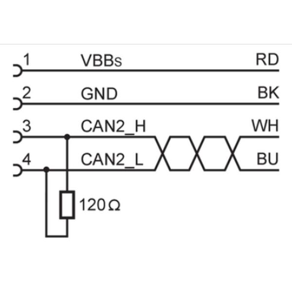 EC9209 IFM - Cabo de Ligação IFM BasicController ecomatBasic 1,5m com Resistência CAN