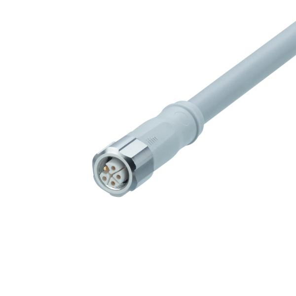 EVF611 IFM - Cabo de Conexão Fêmea M12 Indústria Alimentícia Codificação L 2m