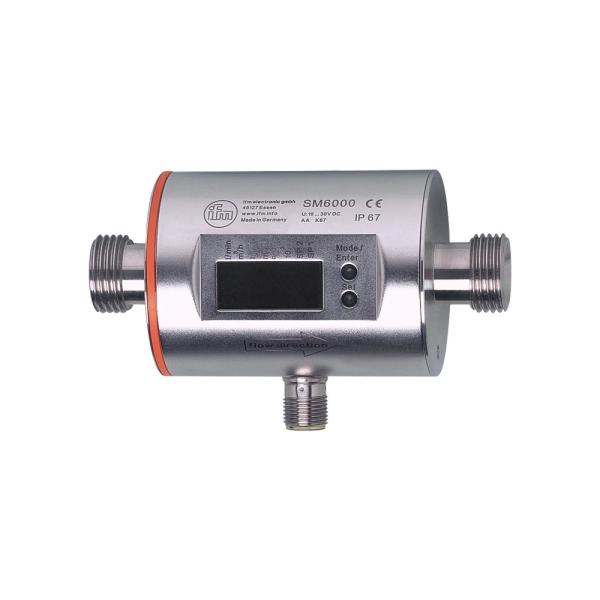 SM6004 IFM - Sensor Vazão IFM Monitoramento industrial 0,1-25l/min, G1/2, 16bar