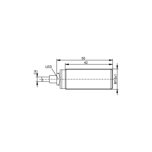 MGS212 IFM - Sensor Magnético IFM Detecção de posição M18 70mm PNP NA 2m PUR