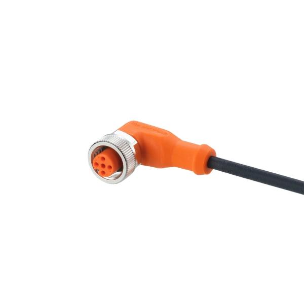 EVC005 IFM - Cabo Conector Fêmea M12 Angular Automação Industrial 5m PUR IP69K
