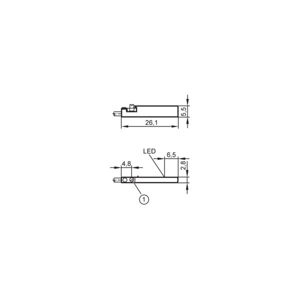 MK5309 IFM - Sensor de Cilindro GMR ifm Detecção magnética em cilindros NPN, 10kHz, Cabo 2m, IP67