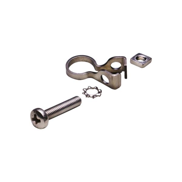 E40234 IFM - Braçadeira de Aterramento IFM para Conector M12 Aço Inoxidável 316L, Kit 4 Peças