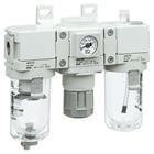 CONJ. DE PREPARACAO DE AR FRL - SERIE AC-D,20, G, 1/4 AC20-F02G-D SMC
