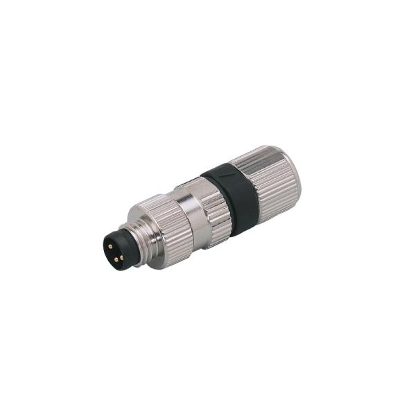 E11550 IFM - Conector M8 Reto IFM Automação Industrial 3 Pinos IP68 Dourado
