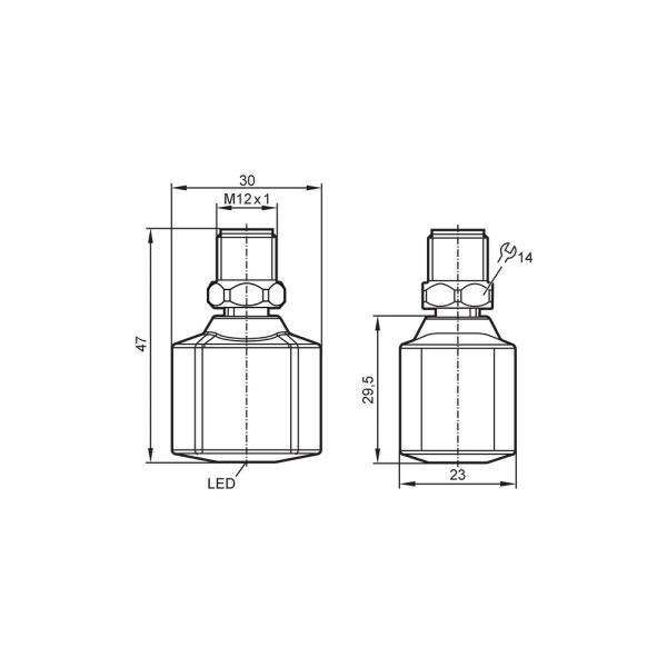 EIO330 IFM - Adaptador IO-Link Bluetooth Diagnóstico e Parametrização IP67/69K 24V