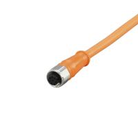 E12400 IFM - Cabo Conector Fêmea IFM Indústria Alimentícia 15m PVC IP69K 8 Polos E12400