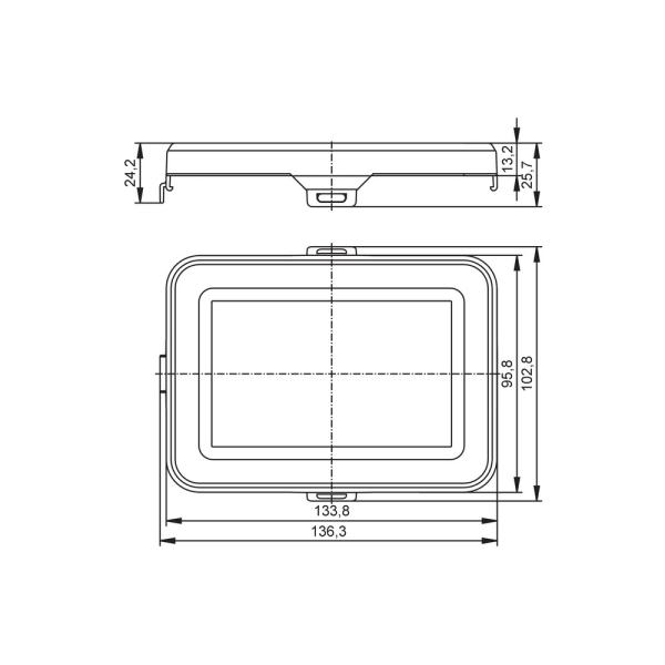 E40280 IFM - Tampa de Proteção ifm Sensores de Fluxo SMFx2x Material PP GF10