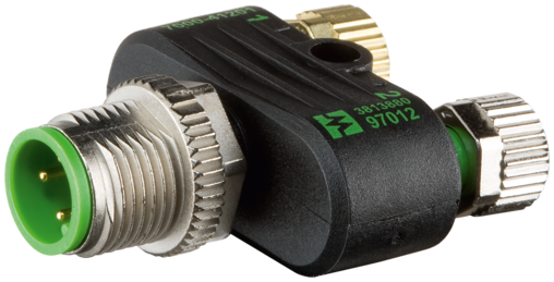 CONECTOR T M12 M 4P 2XM8 F3P