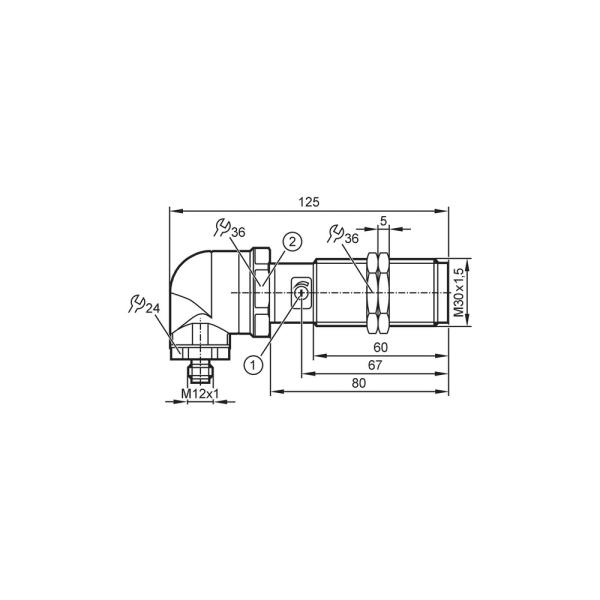KI533A IFM - Sensor Capacitivo IFM Detecção de nível M30 PNP 3-26mm