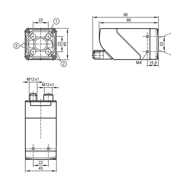 O2I400 IFM - Leitor de Códigos 1D/2D IFM Identificação e Processamento IO-Link, Ethernet, RGBW