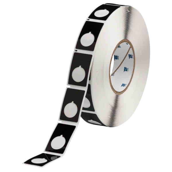 ETIQUETA BOTOEIRA PRETA DE 1.2"" X 1.9"" (30.50MM X 48MM) RL C/500 THTEP-168-593-.5BK BRADY