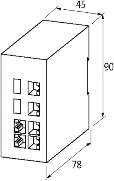 SWITCH ETHERNET METAL 8 CANAIS