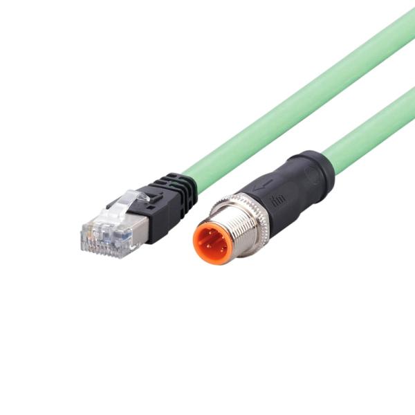 EVC929 IFM - Cabo Ethernet ifm M12 para RJ45 Automação Industrial 20m Blindado CAT5e