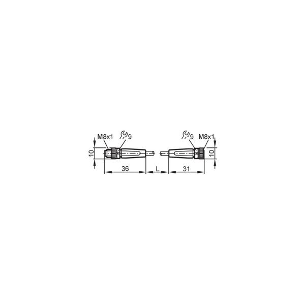 EVC310 IFM - Cabo de Ligação IFM Automação Industrial M8 Reto 0,3m 4 Polos
