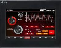IHM DA MITSUBISHI COM TELA SENSÍVEL AO TOQUE PARA CONTROLE DE PROCESSOS. GS2110-WTBD-N