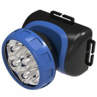 Lanterna Led Azul 0,4w Com Elástico Para Cabeça Recarregável 3584