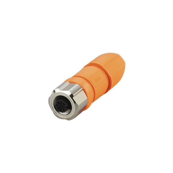 EVC814 IFM - Soquete Confeccionável IFM M12 Automação Industrial 5 Pinos Reto IP69K