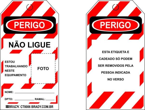 CARTAO DE IDENTIFICACAO DE BLOQUEIO AUTOLAMINADO