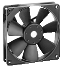 MICROVENTILADOR AXIAL DC COMPACTO 119 x 119 x 25 mm