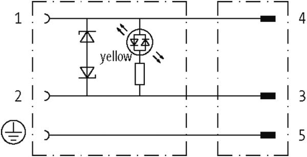 CABO PVC M12 MACHO RETO + CONECTOR PARA VALVULA FORMA BI 24V 10A