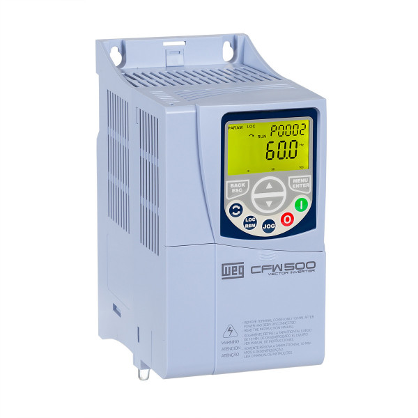 Inversor de Frequência CFW500B06P5T4DB20 6,5A 3CV 380/440V Trifásico Weg