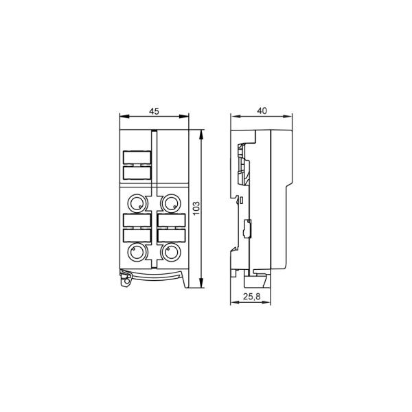 AC5200 IFM - Módulo ClassicLine AS-Interface Distribuição de tensão IP67 Montagem Rápida