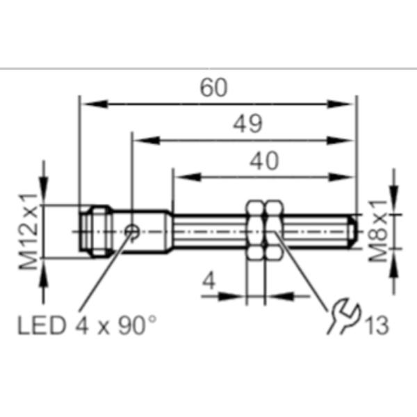 IE5318 IFM - Sensor Indutivo IFM Automação Industrial M8 2mm PNP M12