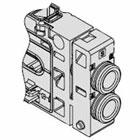 CONJUNTO DE BLOCO MANIFOLD - SERIE SY-SY5000 SY50M-2-1SA-C6-NA SY50M-2-1SA-C6-NA