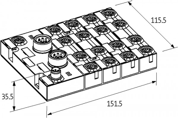 CUBE67 DIO16 DO16 E MOD IO
